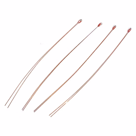 Высокочувствительные 300-градусные радиальные и осевые термисторы со стеклянными шариками 1K, 5K, 10K, 20K, 50K, 100K для электроники, измерения температуры